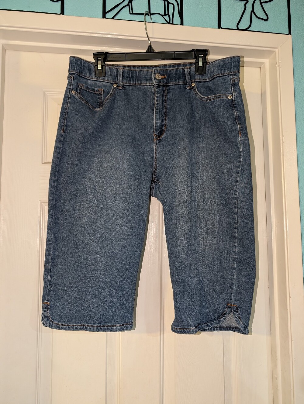 16 - Classic Blue Denim Bermuda Shorts